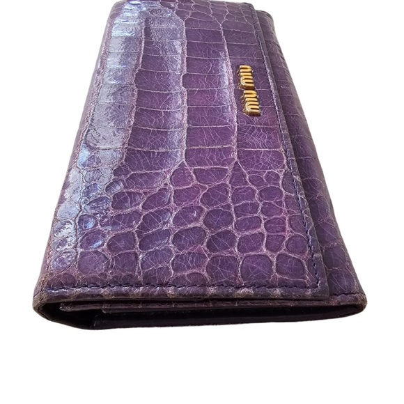 Miu miu purple long wallet - Picture 4 of 8